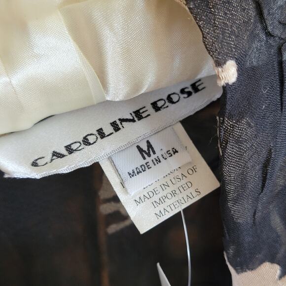 Caroline Rose Floral Burnout Swing Jacket Sz M NWT - Picture 5 of 7